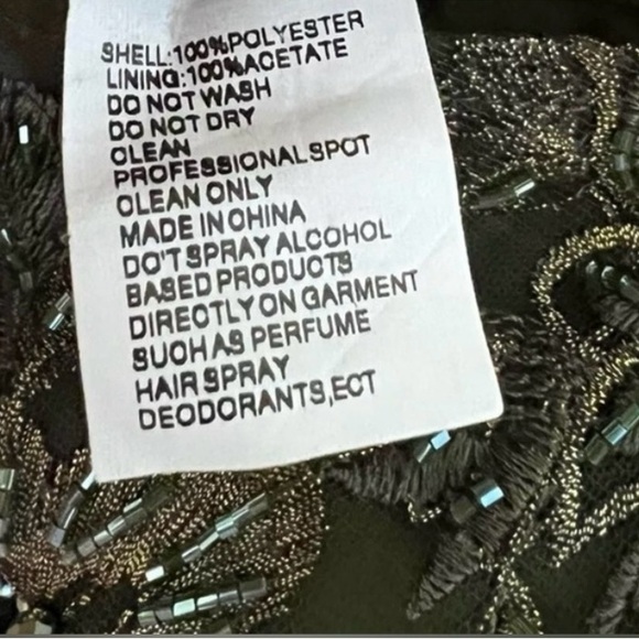 Mac Duggal 20282 Short Sleeve Embroidered Dress Gown Olive Sz 4 $798 - Picture 15 of 15